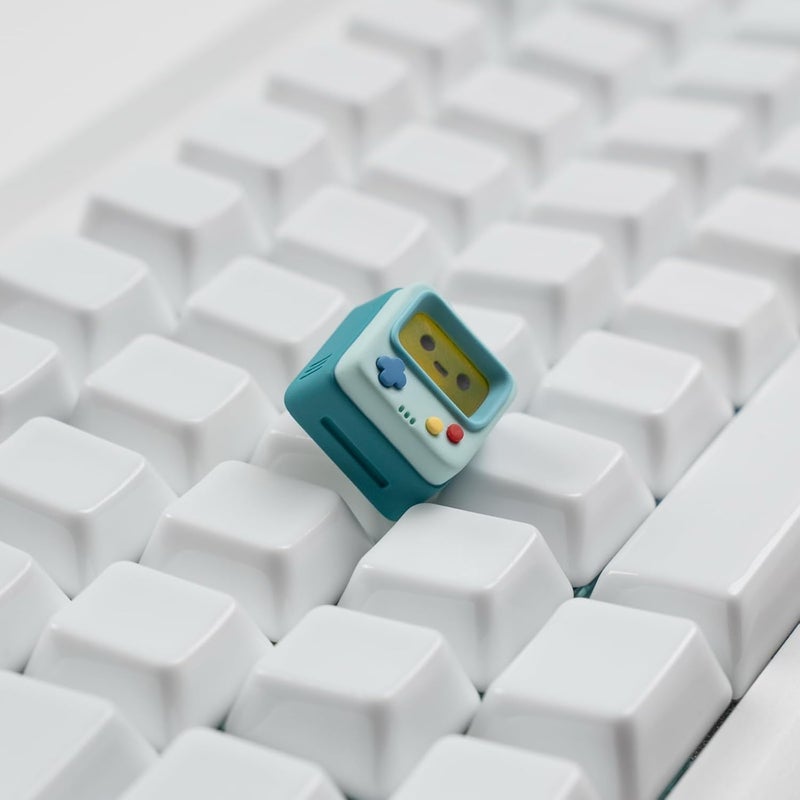 ULTRAEQUIP Artisan Keycaps, Cute Retro Game Consoler-Shpaed Keycaps, Shine Through Resin Handmade, Single 1U Replace Key for ESC Key Mechanical Keyboard (Blue) - Image 4